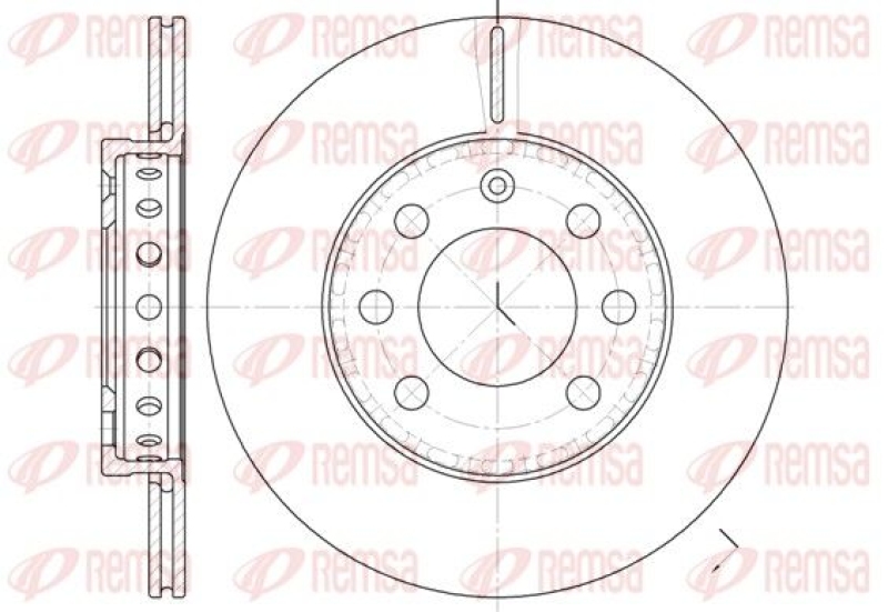 2x REMSA Brake Disc