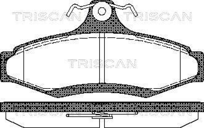 TRISCAN Bremsbelagsatz, Scheibenbremse