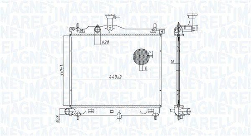 MAGNETI MARELLI K&uuml;hler, Motork&uuml;hlung