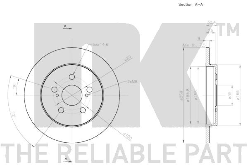 2x NK Brake Disc