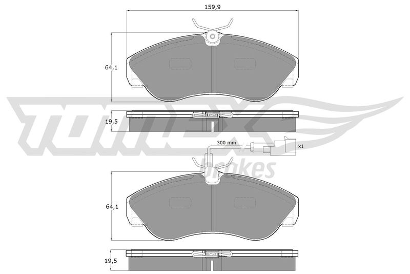 TOMEX Brakes Bremsbelagsatz, Scheibenbremse