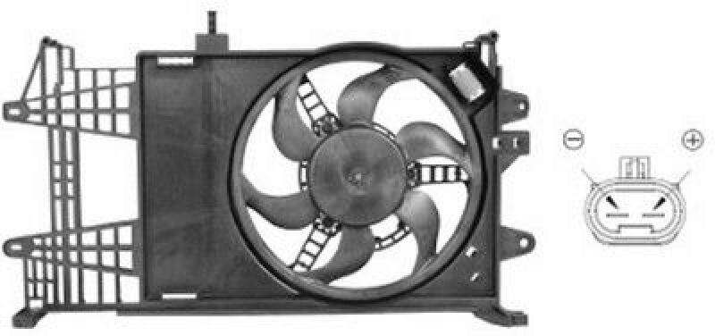 VAN WEZEL Fan, radiator