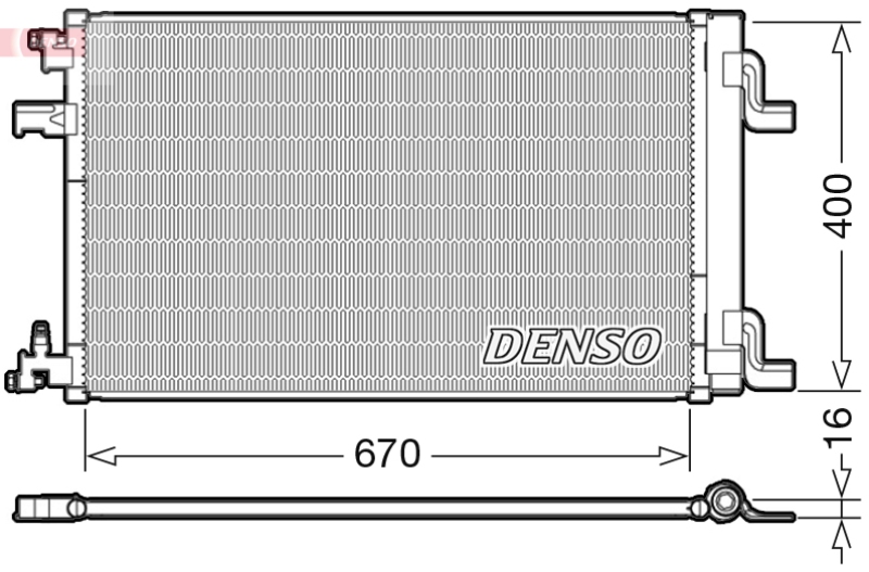 DENSO Kondensator, Klimaanlage