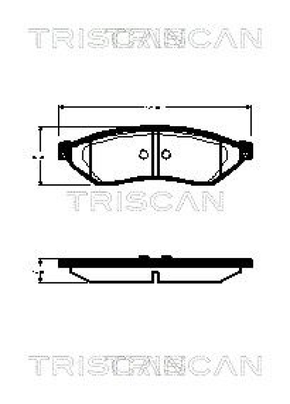 TRISCAN Brake Pad Set, disc brake