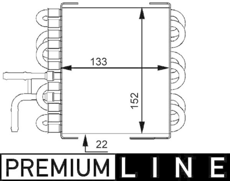 MAHLE Fuel Radiator BEHR *** PREMIUM LINE ***