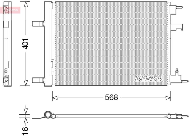 DENSO Kondensator, Klimaanlage