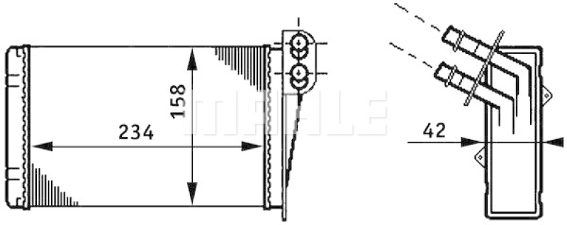 MAHLE Wärmetauscher, Innenraumheizung BEHR
