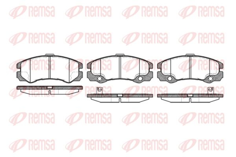 REMSA Brake Pad Set, disc brake