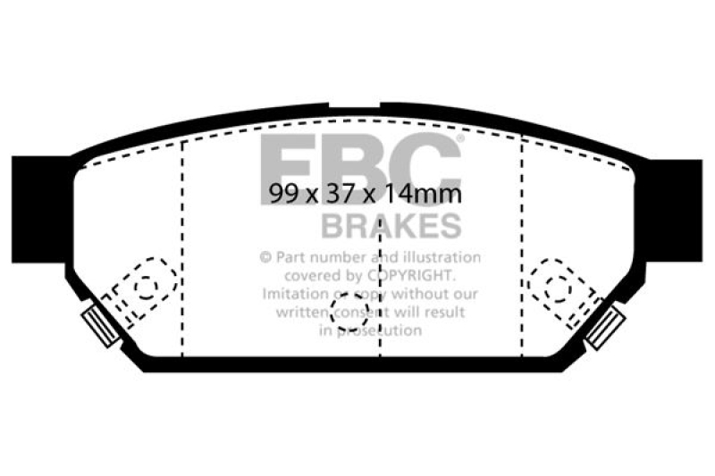 EBC Brakes Bremsbelagsatz, Scheibenbremse