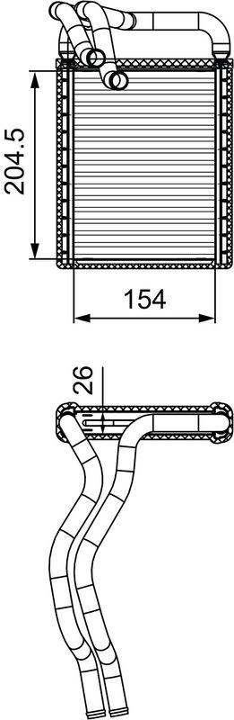 VALEO Heat Exchanger, interior heating