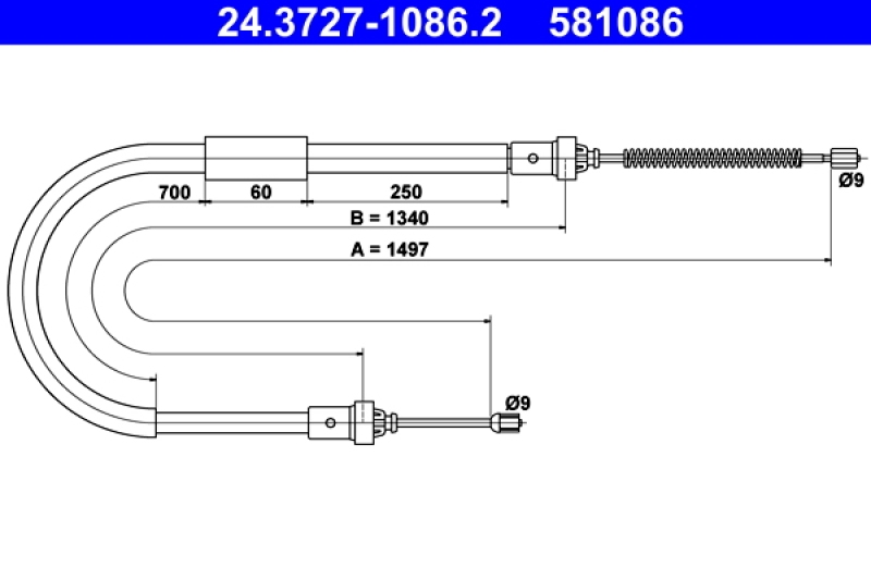 ATE Cable, parking brake