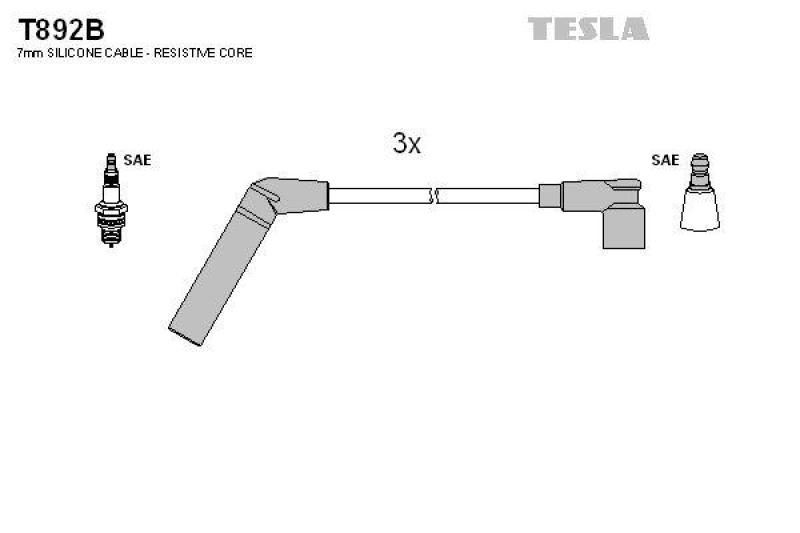 TESLA Zündleitungssatz