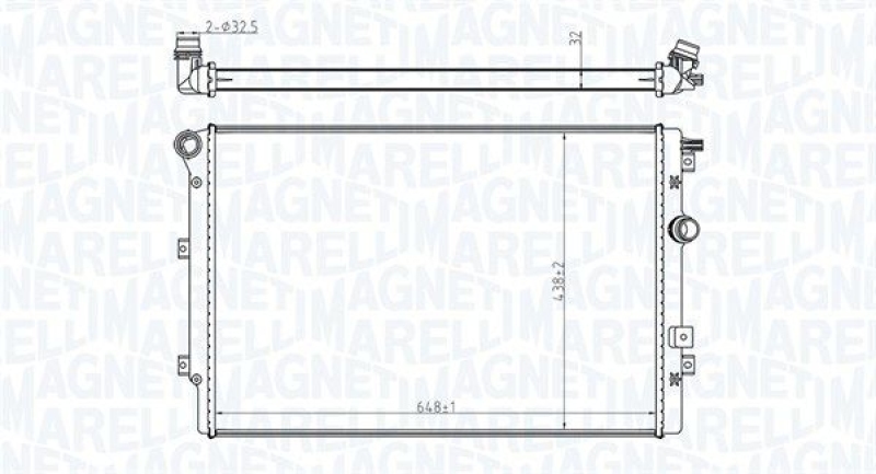 MAGNETI MARELLI Radiator, engine cooling