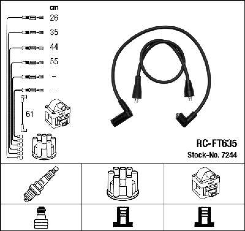 NGK Ignition Cable Kit