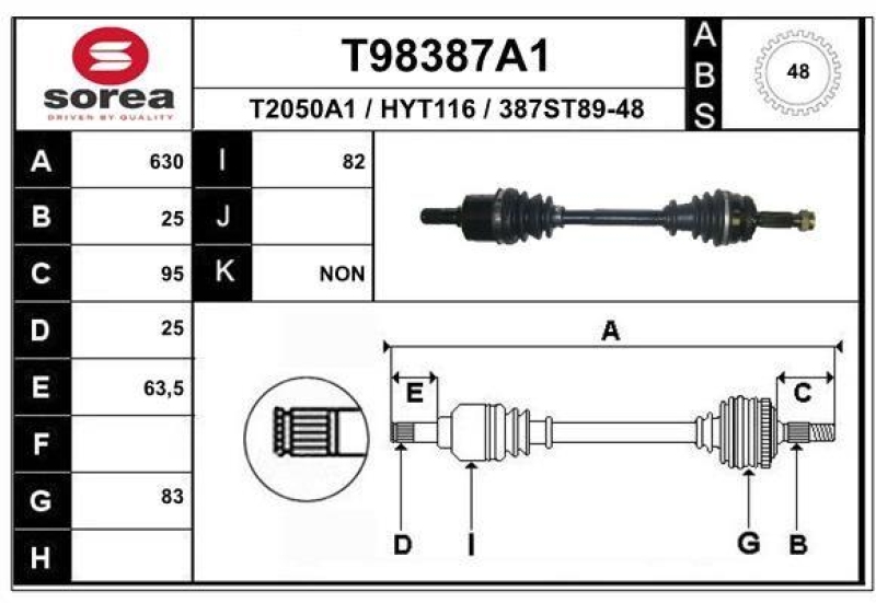 EAI Drive Shaft