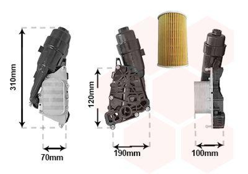 VAN WEZEL Oil Cooler, engine oil