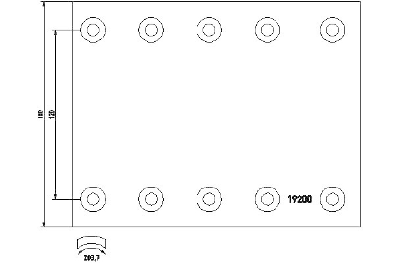 TEXTAR Brake Lining Kit, drum brake