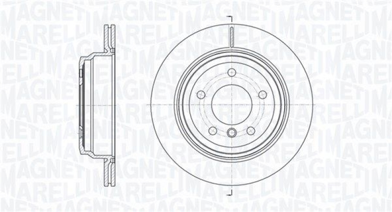 2x MAGNETI MARELLI Bremsscheibe