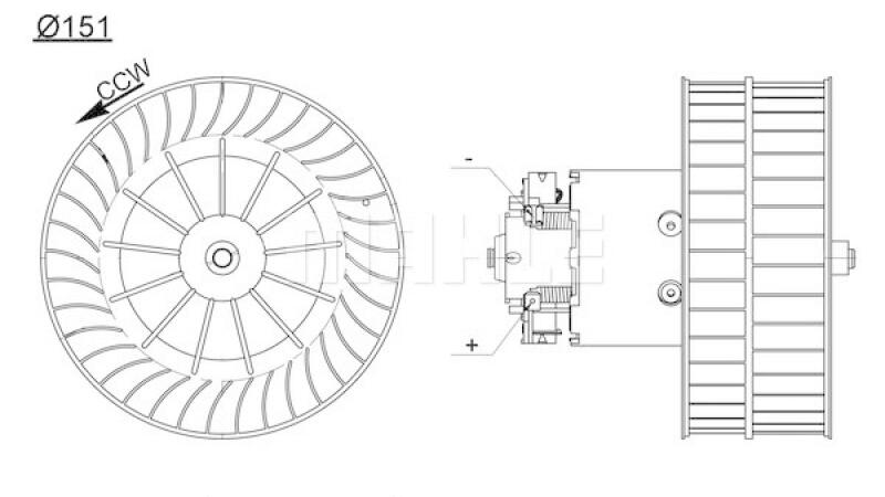MAHLE Innenraumgebläse BEHR