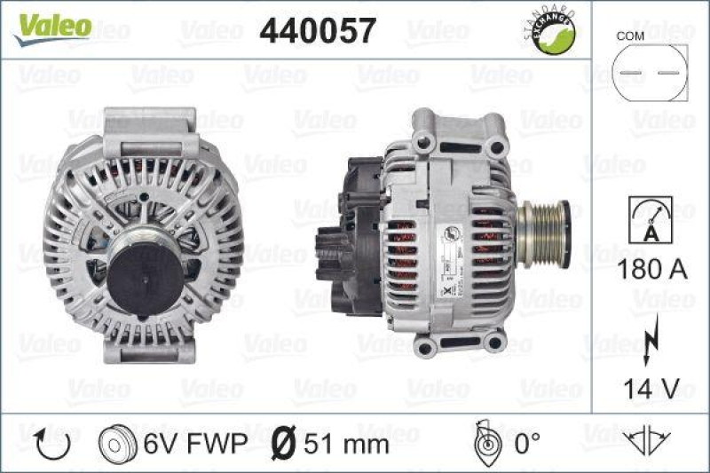 VALEO Alternator VALEO RE-GEN REMANUFACTURED