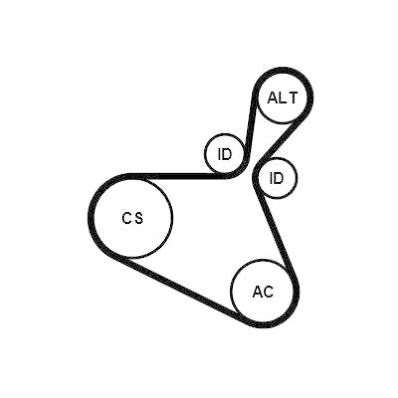 CONTINENTAL CTAM Keilrippenriemensatz