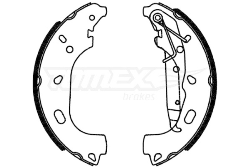 TOMEX Brakes Brake Shoe Set