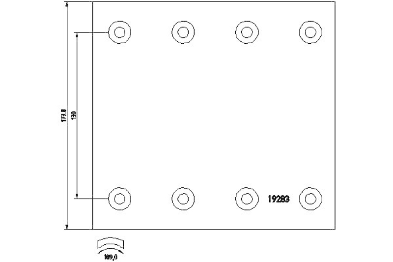 TEXTAR Brake Lining Kit, drum brake