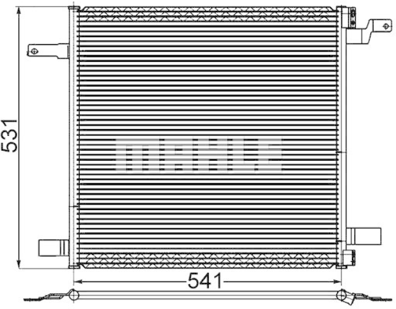 MAHLE Condenser, air conditioning BEHR