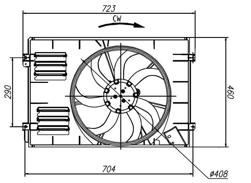 NRF Fan, engine cooling