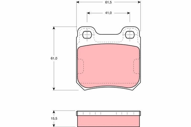 TRW Brake Pad Set, disc brake