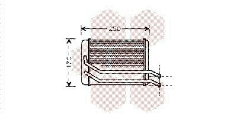 VAN WEZEL Heat Exchanger, interior heating