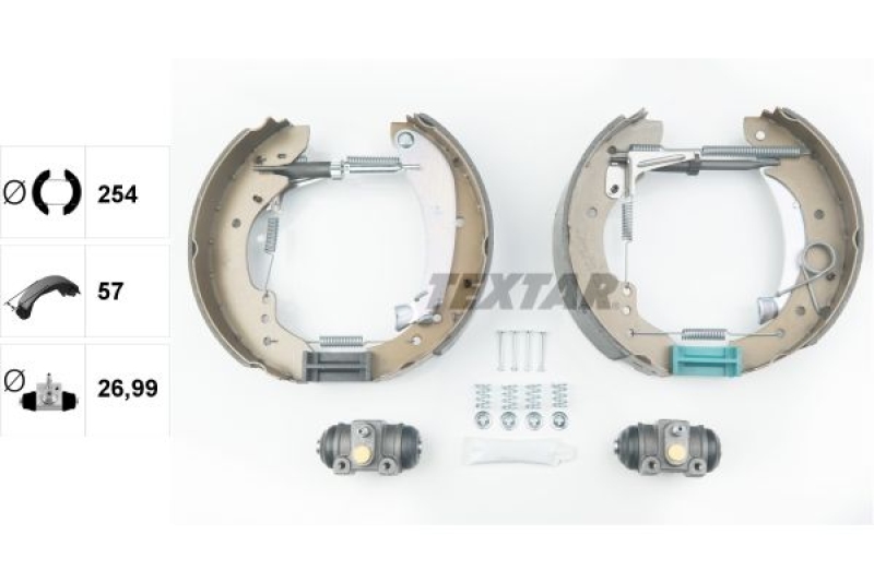 TEXTAR Brake Shoe Set Shoe Kit Pro