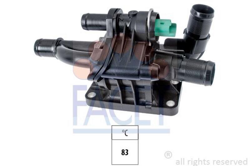 FACET Thermostat, coolant Made in Italy - OE Equivalent