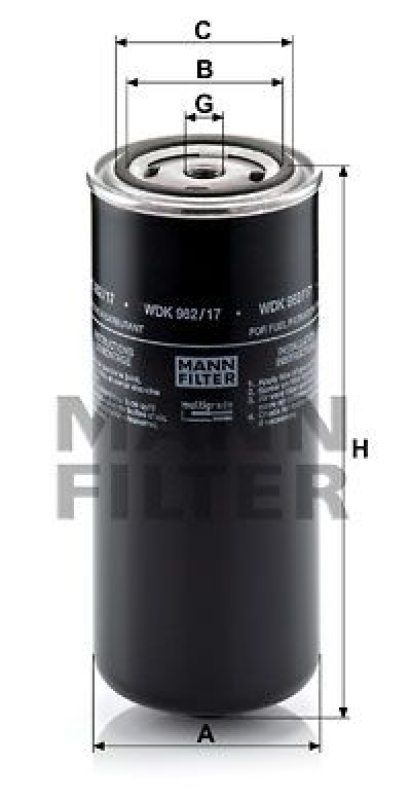 MANN-FILTER Fuel Filter