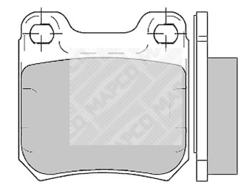 MAPCO Bremsbelagsatz, Scheibenbremse