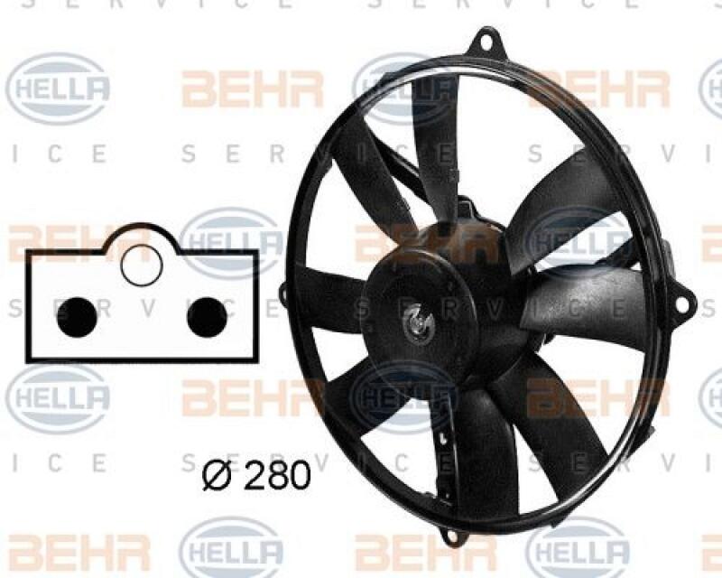 HELLA Fan, A/C condenser