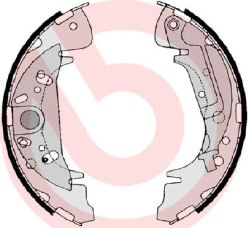 BREMBO Brake Shoe Set ESSENTIAL LINE