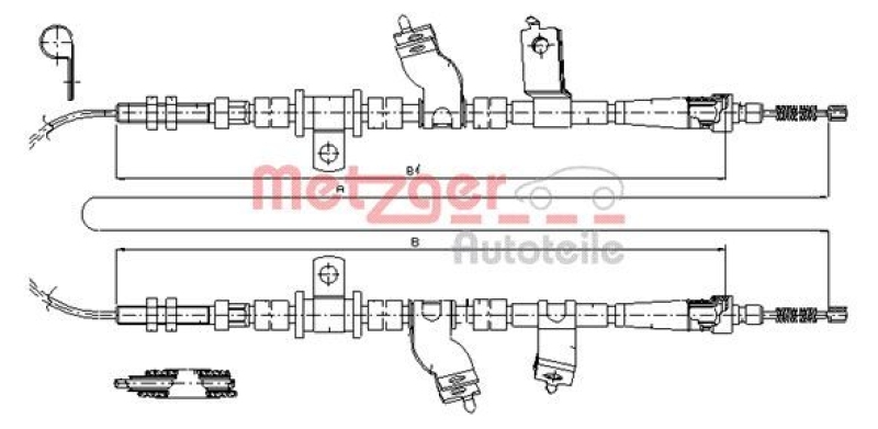 METZGER Seilzug, Feststellbremse