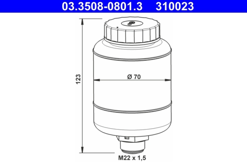 ATE Expansion Tank, brake fluid