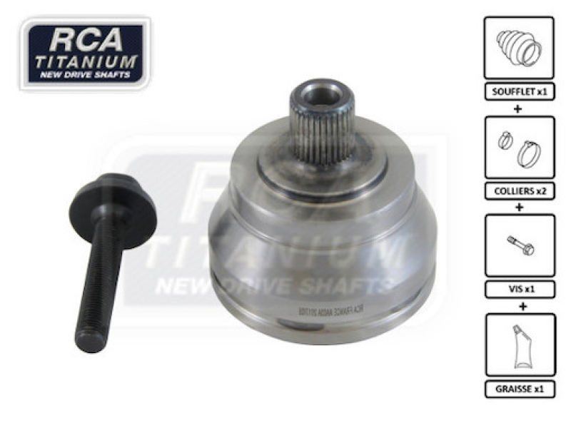 RCA FRANCE Joint Kit, drive shaft NEW CV JOINT