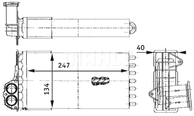 MAHLE Wärmetauscher, Innenraumheizung BEHR *** PREMIUM LINE ***