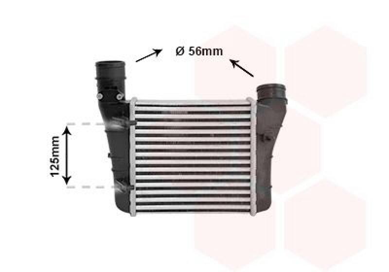 VAN WEZEL Intercooler, charger