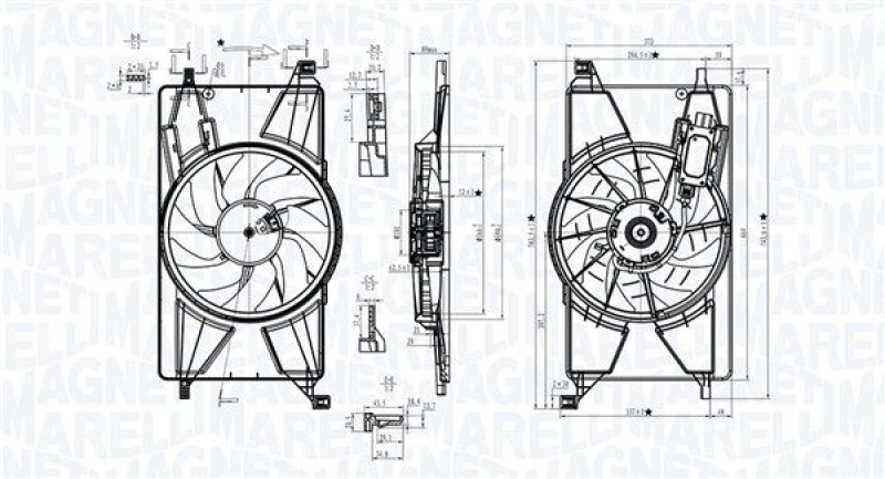 MAGNETI MARELLI Fan, engine cooling