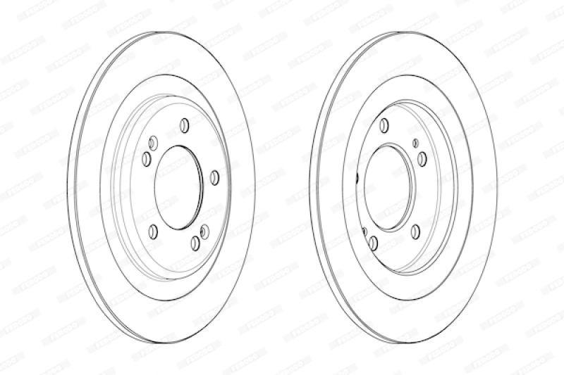 2x FERODO Bremsscheibe PREMIER