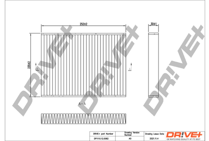 Dr!ve+ Filter, Innenraumluft