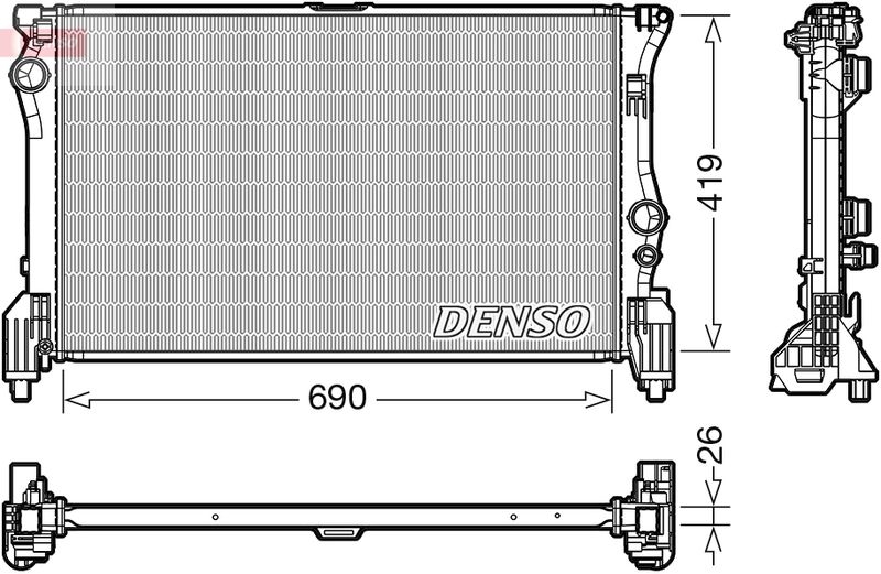 DENSO Kühler, Motorkühlung