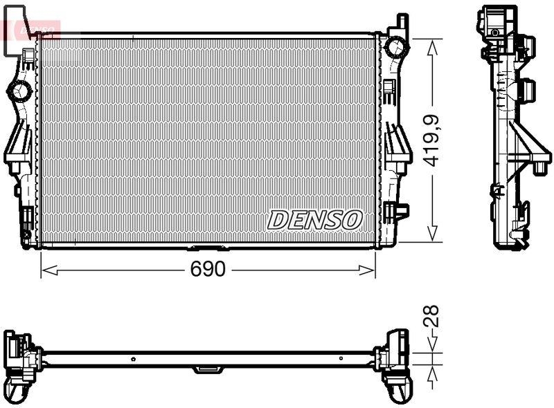 DENSO Radiator, engine cooling