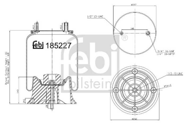 FEBI BILSTEIN Federbalg, Luftfederung