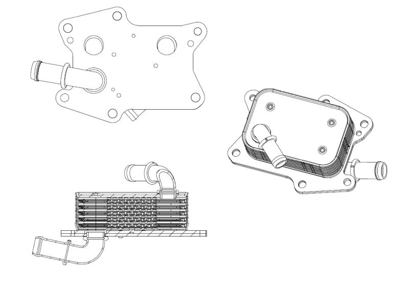 NRF Oil Cooler, engine oil