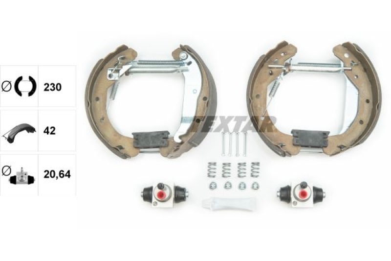 TEXTAR Brake Shoe Set Shoe Kit Pro